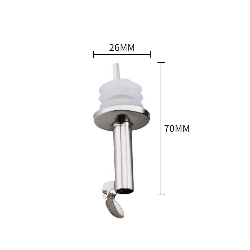 1pc Wine Bottle Beer Pourer with Cap Covers Lid Oil Cork Drink Dispenser Spout Bottle Stopper Barware Bar Accessory Tool: C