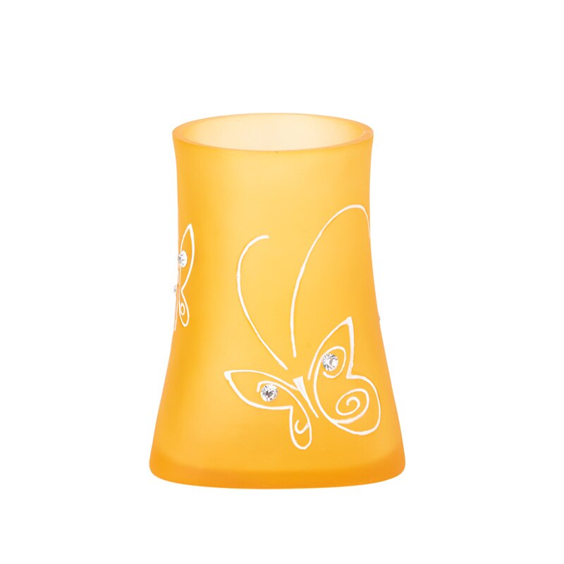 Amber Resin Bathroom Accessories Set Yellow Orange Soap Dish Mouthwash Cup Toothbrush Holder Soap Dispenser Lotion Bottle: Mouthwash Cup