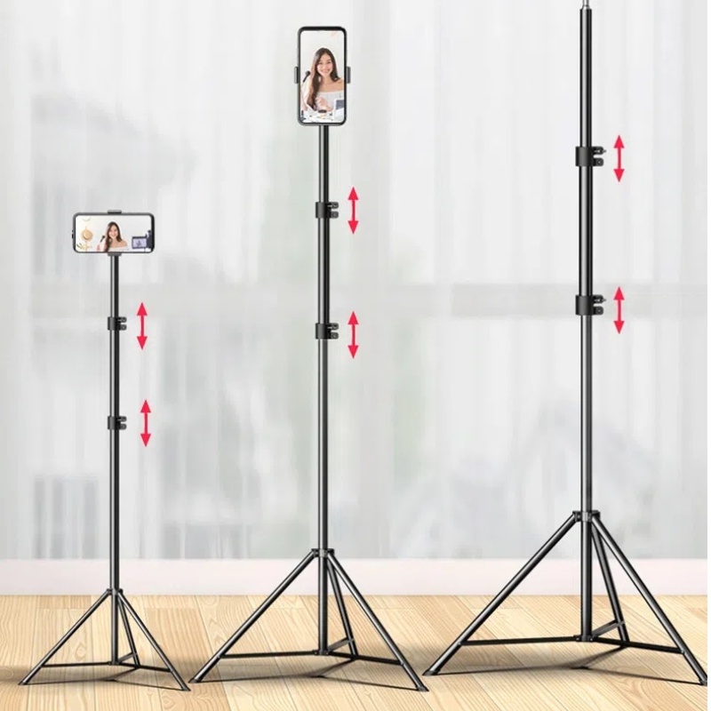 Supporto universale per treppiede Supporto portatile estensibile in lega di alluminio Altezza regolabile 55 cm/160 cm