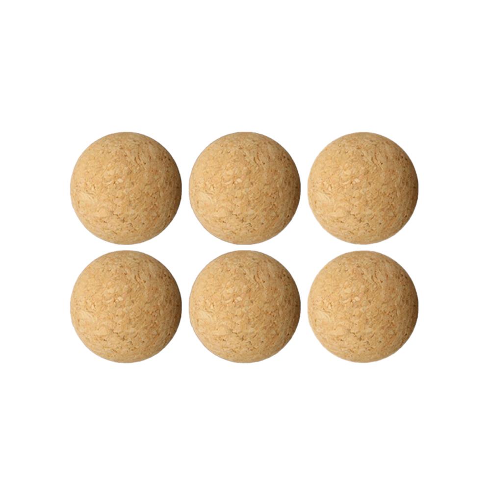 Pelota de fútbol de mesa de madera, 1 unidad/6 piezas/12 piezas, Mini pelota de juego de mesa de fútbol para interiores, 36mm: 6pcs
