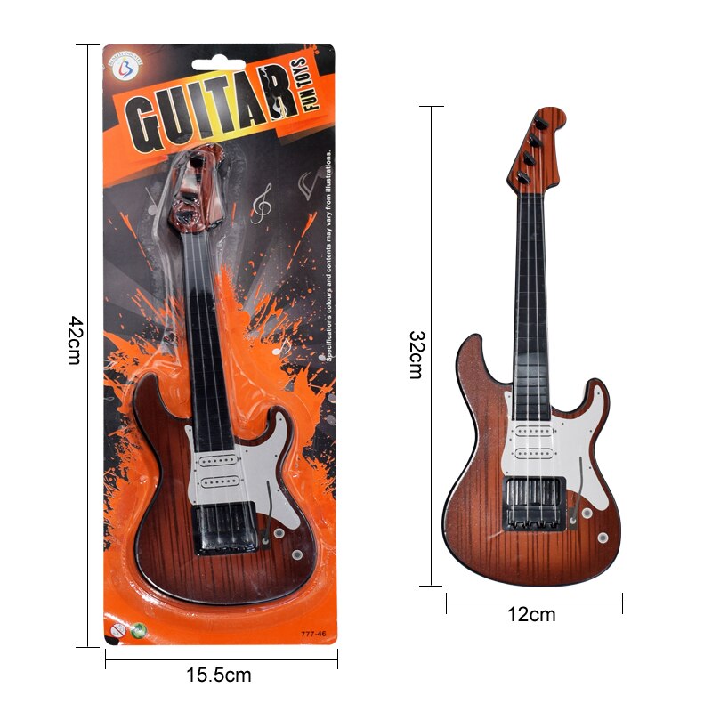 Funny Ukulele Musical Instrument Kids Guitar Montessori Toys for Children School Play Game Education Christmas Birthday: 32cm Bass