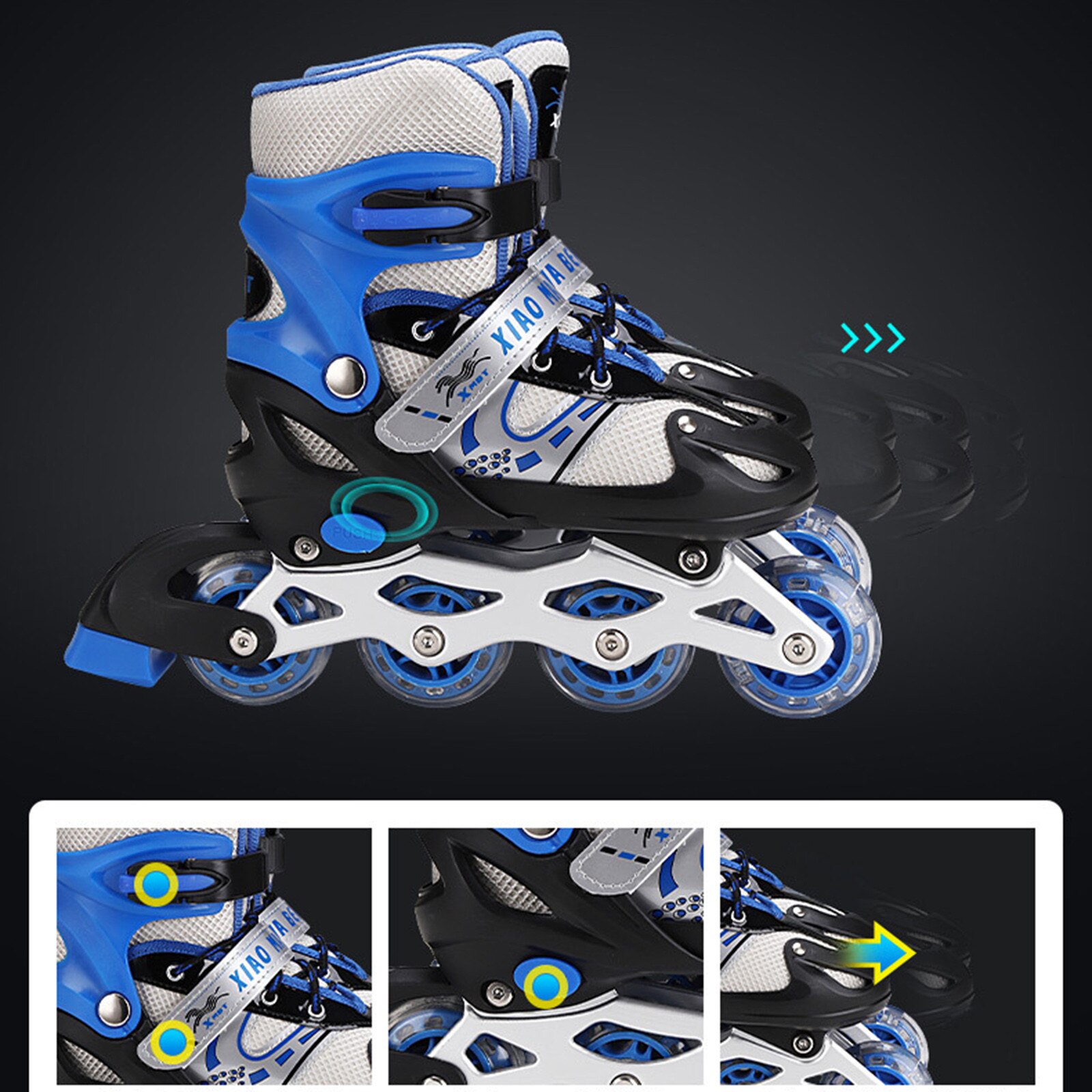 Patines profesionales en línea, de velocidad, unisex, para adultos, deslizador para Hockey
