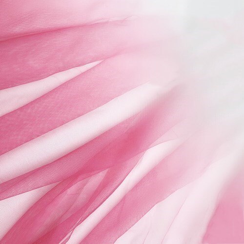 1.6*1Meter Gradienten Bicolor Druck Tüll Stoff Organza für Hochzeit Party Dekoration Prinzessin Kleid Ballettröckchen Felsen Afrikanischen Stoff: Rosa Weiß