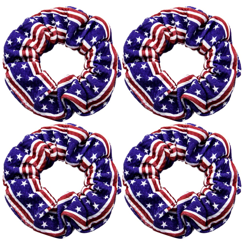 Trykt bullet liverpool hår scrunchies 1 stk, stretchy hestehaleholder, hårbåndtau for kvinner jente, stoff scrunchies ,,1 yc 10475