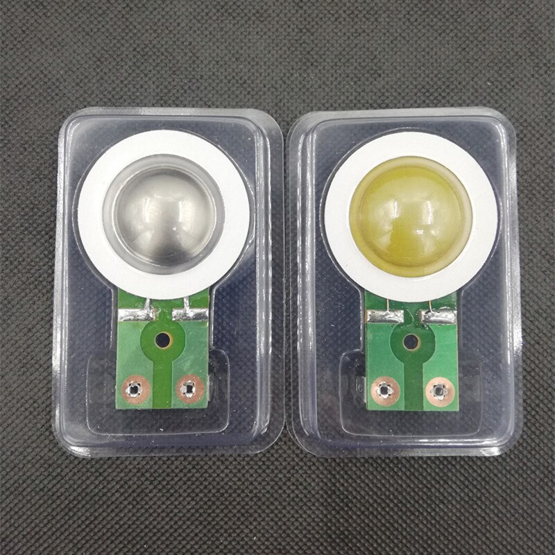 Bobina de voz de alambre redondo de resina/película de titanio, cabeza de accionamiento de 8 Ohm, accesorios de película triple , 25 núcleos, Tweeter 25,4, 2 uds.