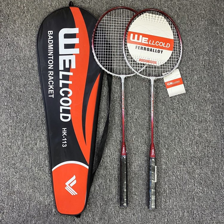 Badminton Racket Couple Titanium Alloy Split Racket Training Beginner Fitness Badminton Racket With Bags -40: 113 Red