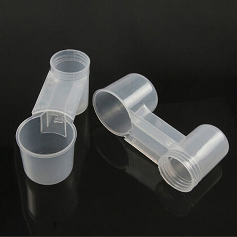2Pcs Portable Plastic Clear Water Bottle Bird Feeder Drinker Cup for Poultry Dove Pigeon Bird