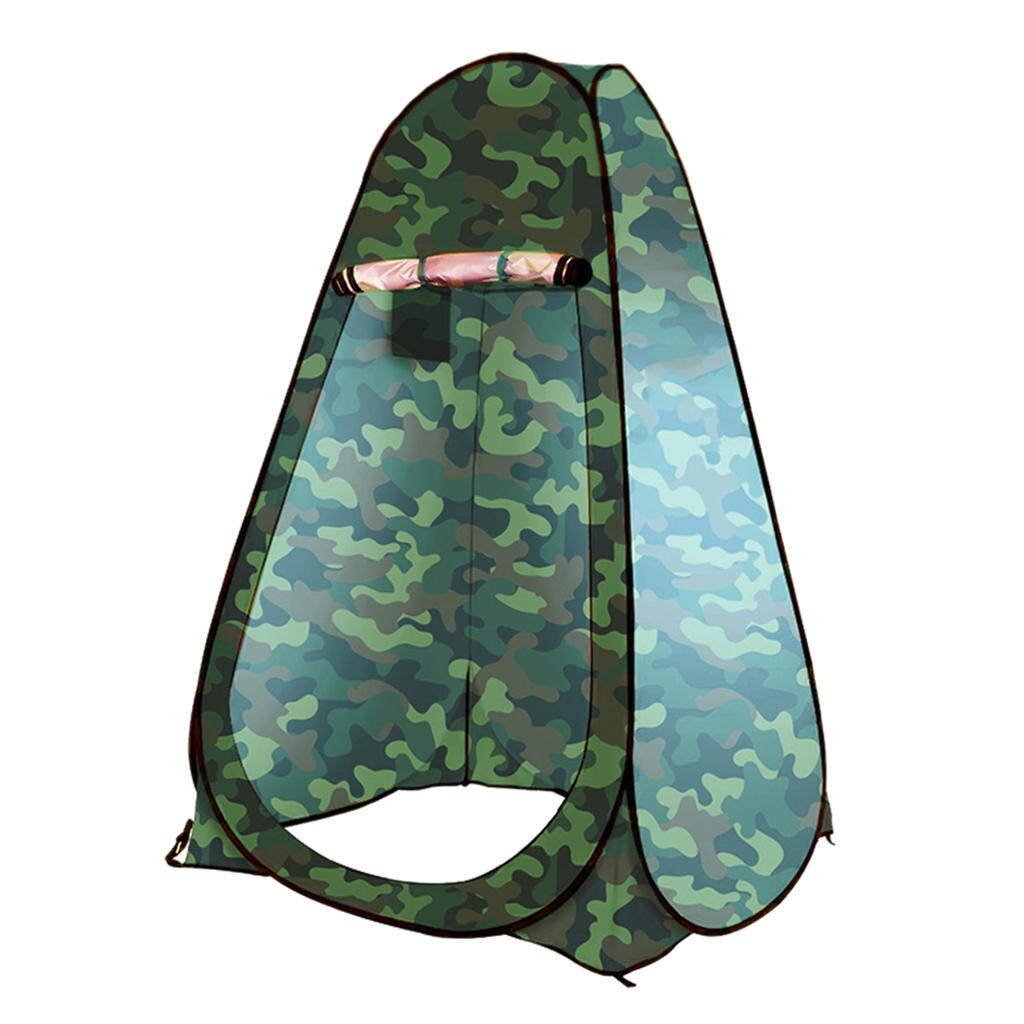Rainproof 1 Person Outdoor Camping Privacy Shelter Tent Mobile Shower Room Anti-Mosquito: Camouflage