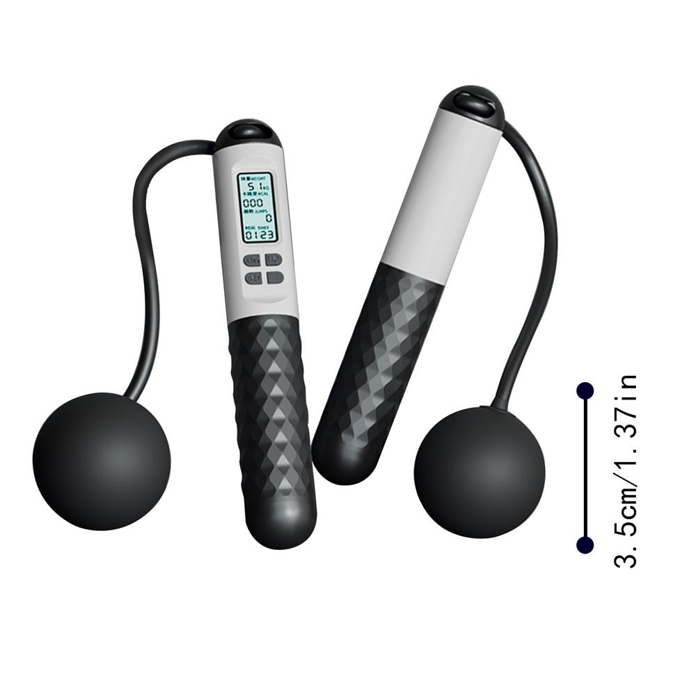 Cuerda de saltar ponderada, cuerda de saltar sin cuerda para Fitness con contador inteligente, cuerda de saltar inalámbrica para accesorios de Fitness: Otros