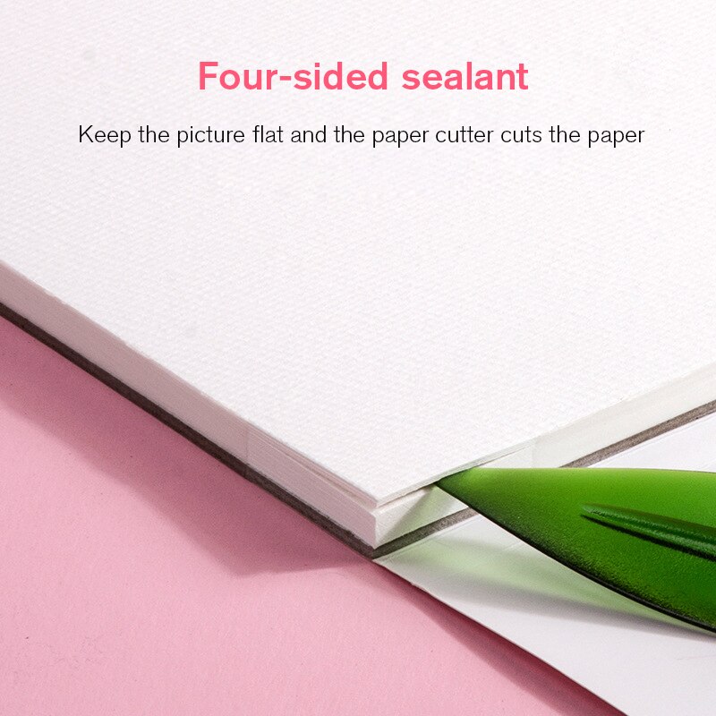 Papel aquarela profissional 100% algodão, pintura manual de 300g/m2, solúvel em água, para escritório, criativo, material escolar