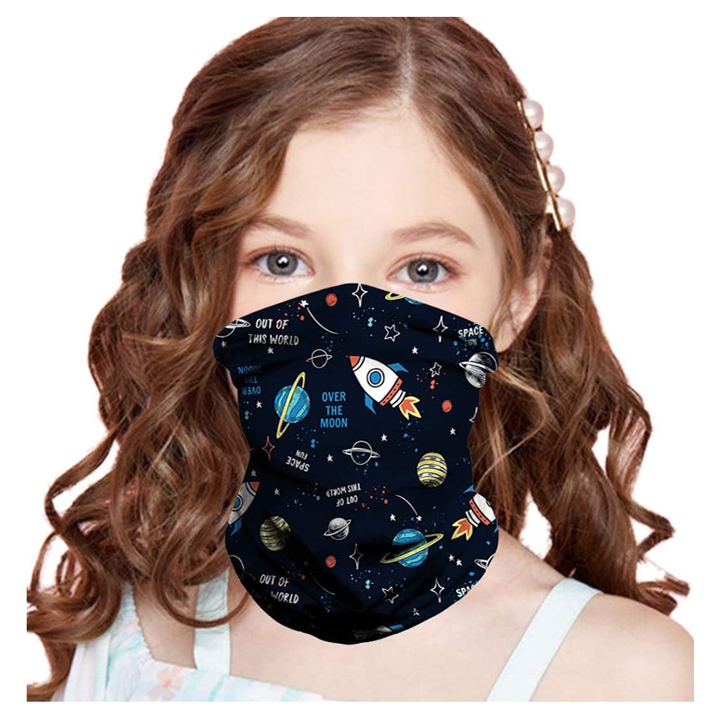 Enfants enfants garçons filles écharpe magique Bandanas cou guêtre Tube dessin animé impression chapeaux extérieur visage couverture foulards bandeau
