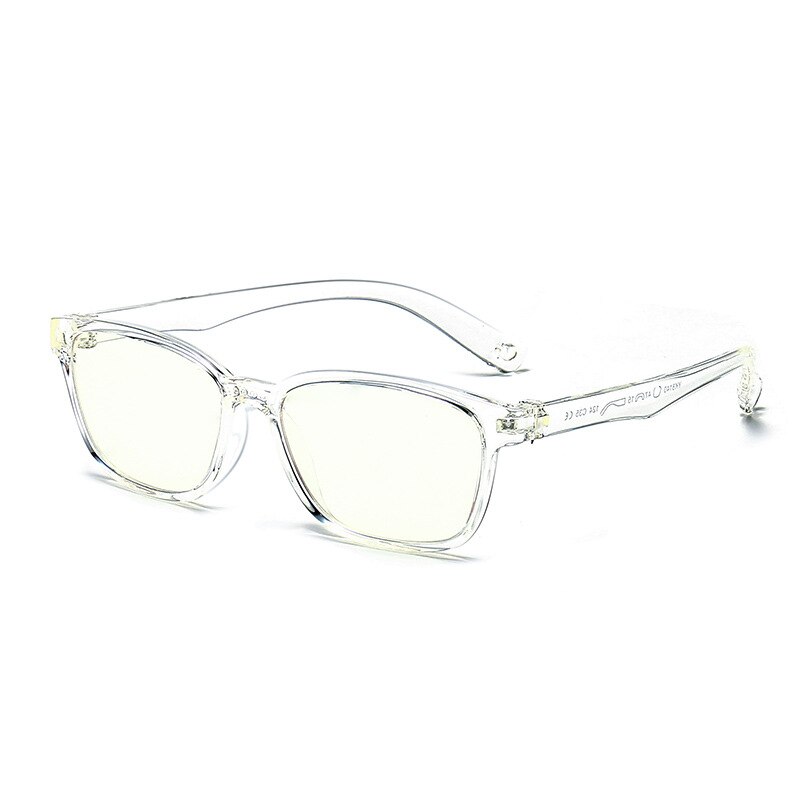 Blue Light Blocking Glasses Kids Pink Square Ultralight Flexible Optical Frame Computer Eyeglasses Children UV400: C5Transparent