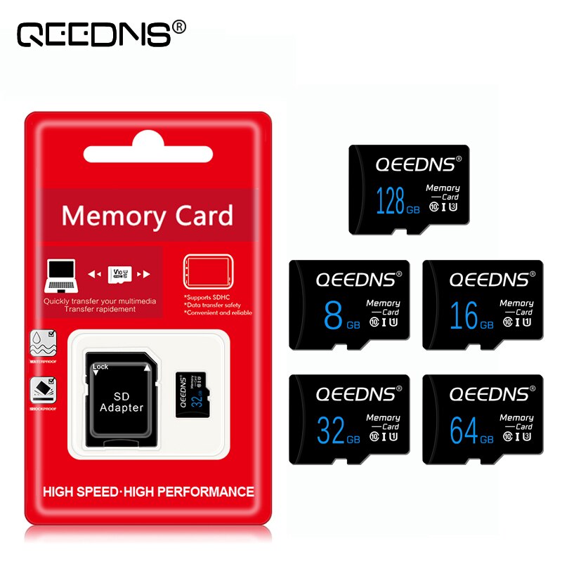 Mini SD TF Karte 128GB 256 GB hoch-Geschwindigkeit Mikro Karte Klasse 10 64GB 32GB 16GB 8GB Mmeory Karte C10 cartao de memoria 256 gb SD Karte