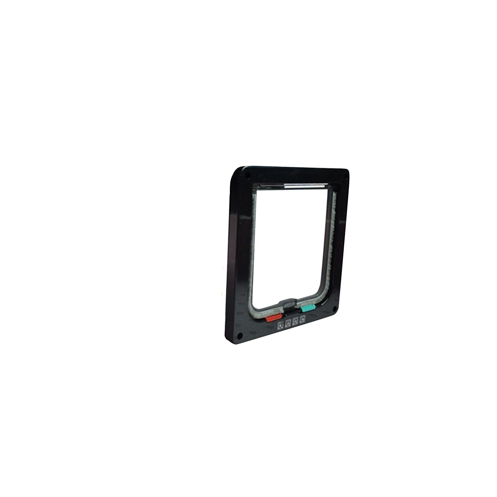 40 # chien maison porte chien porte Abs matériel plastique porte ouverture Installation Push-pull visuellement Transparent portes rampes