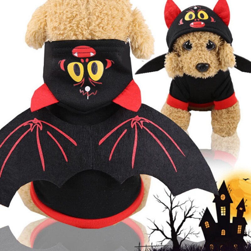 Cosplay Kostuum Grappige Katten Halloween Huisdier Vleermuis Vleugels Kat Vleermuis Kostuum Fit Party Honden Katten Spelen Huisdier Accessoires Kat Kleding