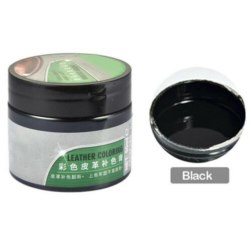Advanced Leather Repair Gel Auto Maintenance Agent Coating Paste with 8 Related Tools MYDING: black