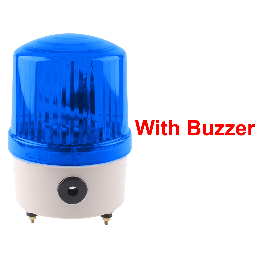 LTE-1121J Roterende Baken Verkeer Sirene Waarschuwingslampje Industriële Alarm Bouw Lamp Lamp Geluid Zoemer/Geen Ac 220V Dc12v 24V: plum / 15w