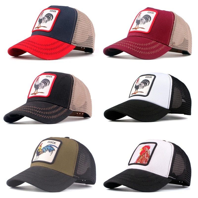 De Polla bordado gorras de béisbol de las mujeres de los hombres gorro de Hip Hop de malla transpirable sol Unisex Streetwear hueso deportes sombrero