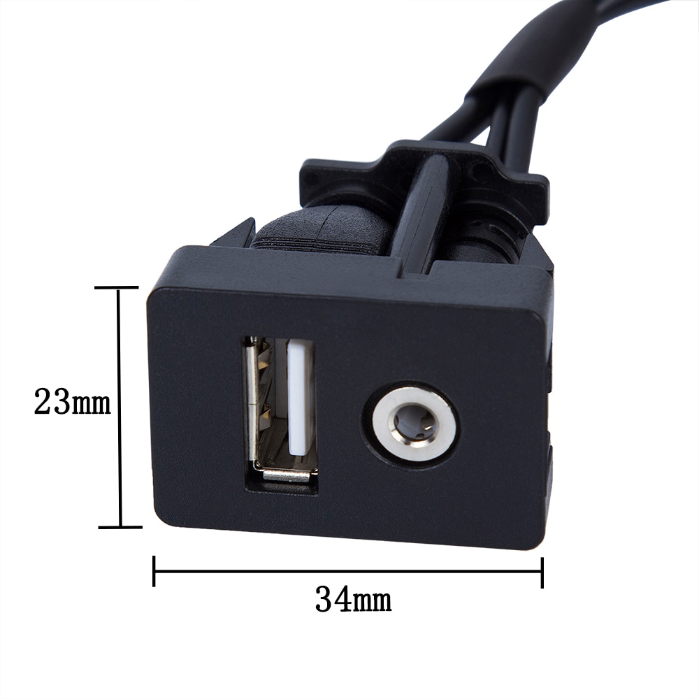 Bilstereo rca usb interface forlænge kabel 2 rca  to 3.5mm jack hun til han usb adapter til pioneer til alpine til sony