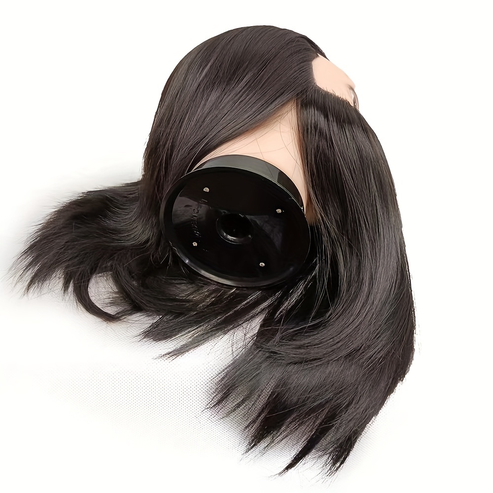 Male Model Head Compound Fibre Silk Hairdresser Styling Training Head Mould Beauty Doll Hair For Practice Cutting Braiding With
