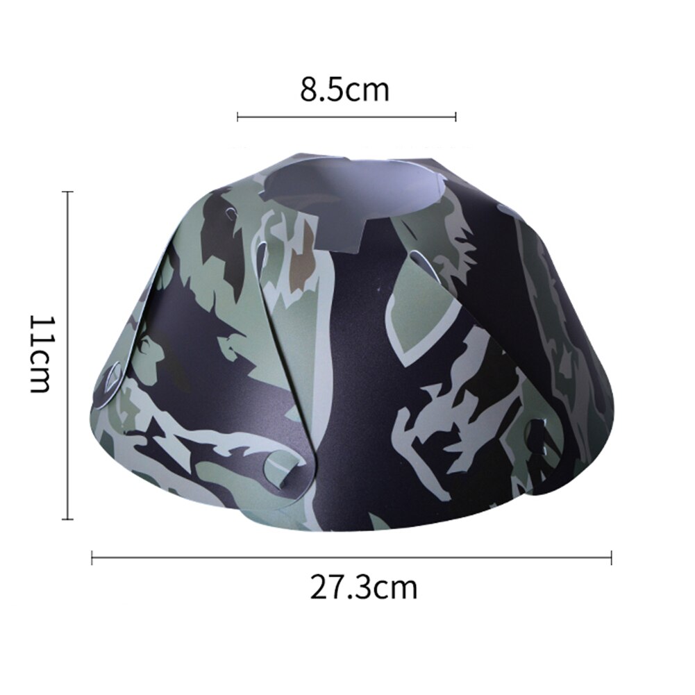 Camouflage Pvc Tent Lantaarn Schaduw Kegel Lamp Hood Cap Outdoor Camping Wandelen Voor Familie Outdoor Camping Accessoires: B