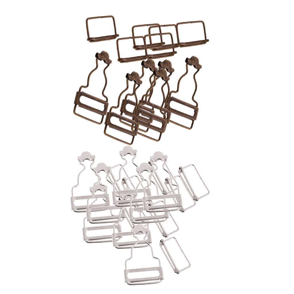 Juego de 12 sujetadores de Peto/hebillas de abrazadera para tirantes de 32/33mm