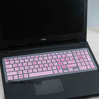 15.6/17.3 inch Silicone laptop keyboard cover Protector Voor Dell Inspiron 15 17 3000/5000/7000 serie i5755 5748 I5547 i3551: Bear