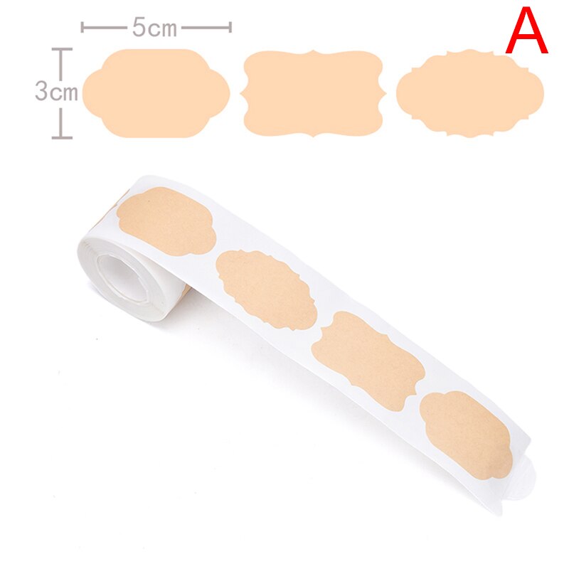 150 stuks/rol waterdichte zelfklevende etiketten stickers keuken kruidenetiket jam pot fles etiketten doos verpakkingsetiket: A