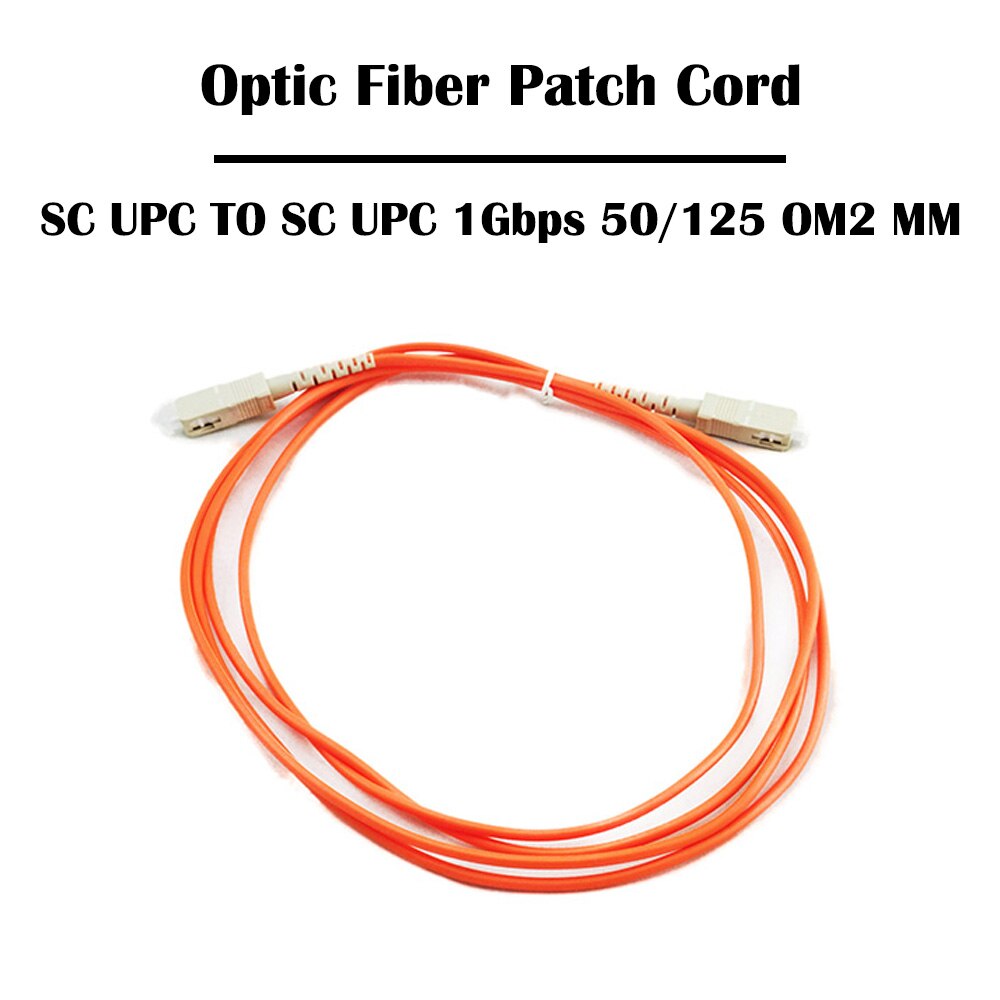 30 Pieces/lot 1.0 Meter SC TO SC Fiber Patch Cord UPC/APC SM 9/125 Single Mode MM Multi Mode Simplex 3.0mm FTTH Jumper Cable: OM2 MM