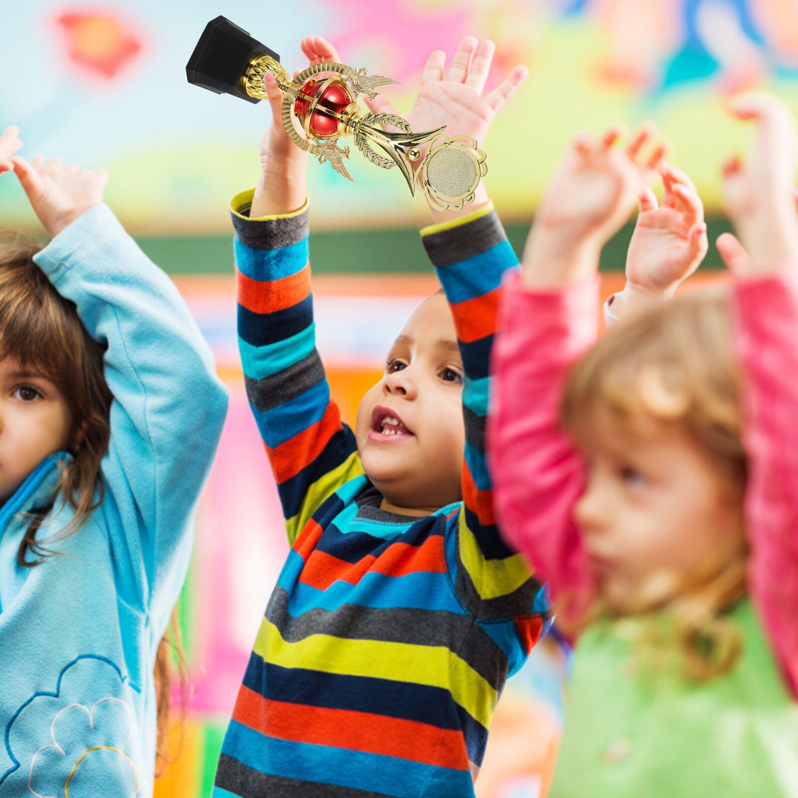 1pc Kids Competition Reward Trophy Kids Prize Cups School Rewarding Prop