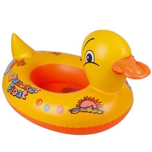 Gele Eend Float Kids Opblaasbare Baby Peuter Zwemmen Walvis Zwemmen Seat Zwembad Vis Ring