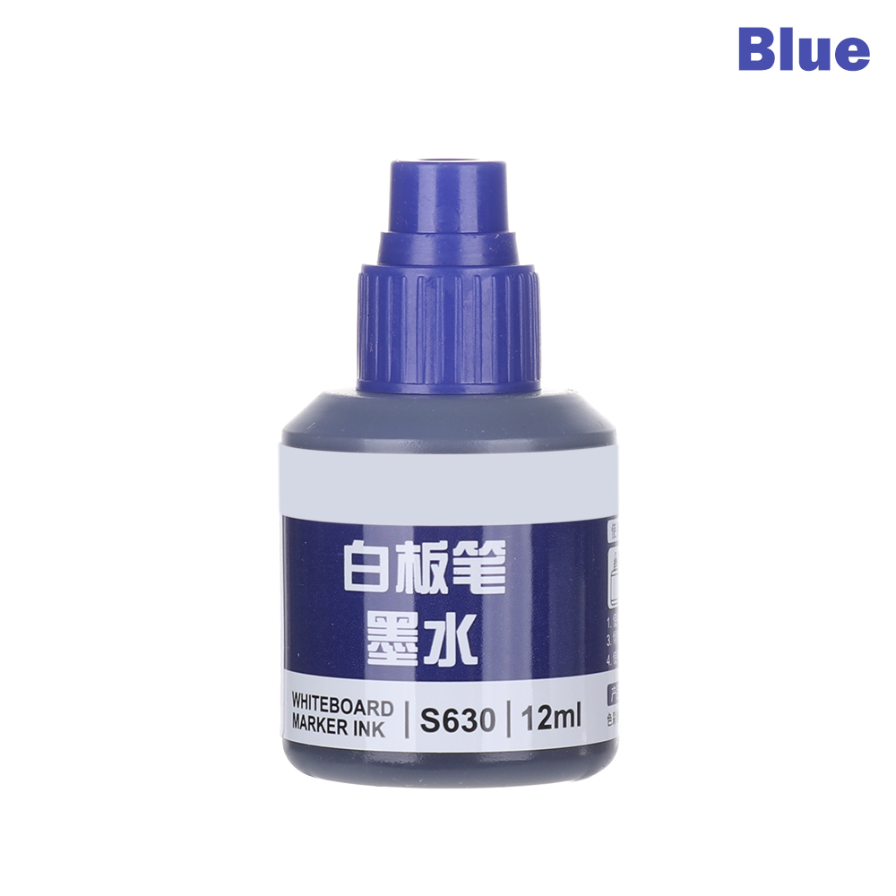 1Pc Refill Inkt Uitwisbaar Whiteboard Marker Pen Inkt Direct Droog Uitwisbare Inkt Vullingen Tool School Kantoorbenodigdheden: blue