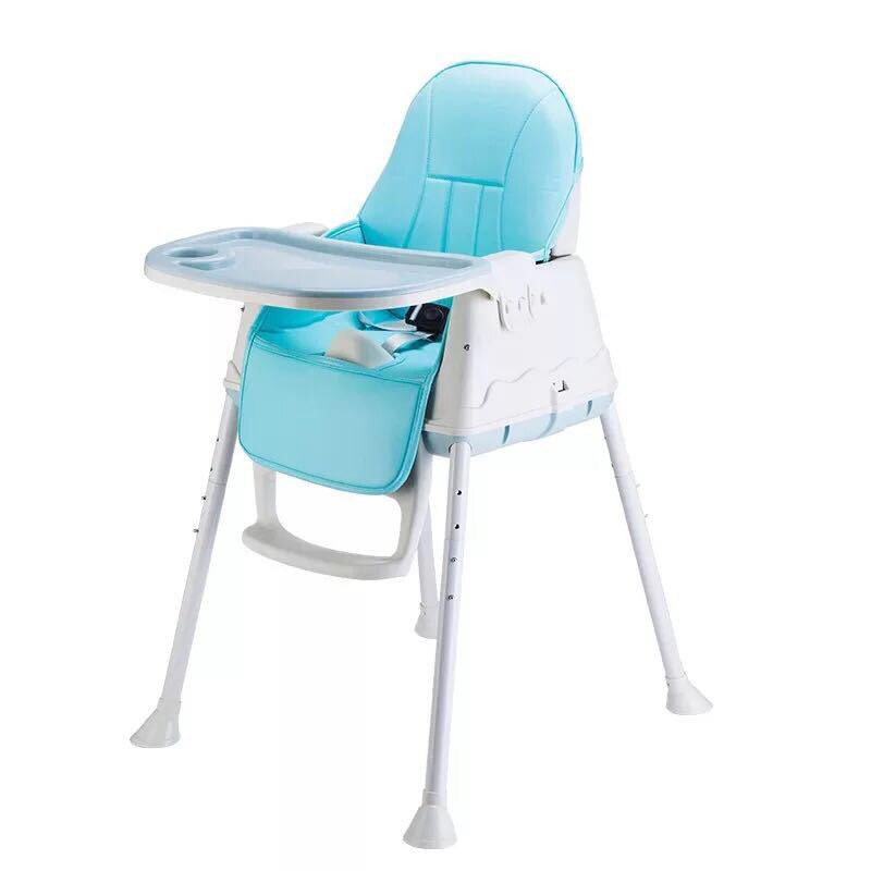Babyvoeding Hoge Stoel Voor Kinderen Voeden Stoelen Draagbare Verstelbare Baby Eten Eetkamerstoel Plastic Veiligheid Baby Tafel Stoelen: WHITE