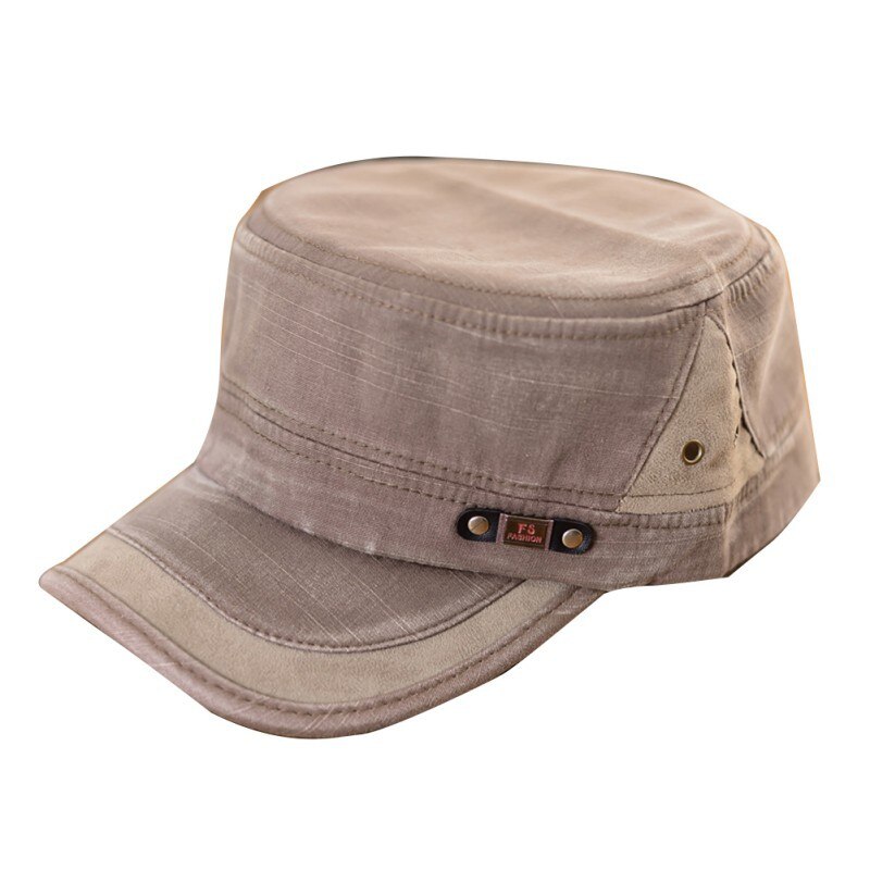 Klassieke Mannen Vrouwen Verstelbare Army Plain Vintage Hoed Cadet Baseball Cap: Zilver