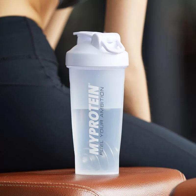 Shaker Water Bottle Shake Cup Kettle Hidro Flask My Large Capacity Portable 600ml Plastic Fitness Drinkware: white