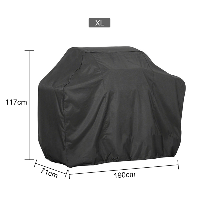 Grillhoes bbq hoes stofdicht regendicht afdekkap cilindrisch vierkant barbecue benodigdheden bescherming: Xl