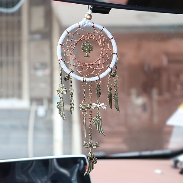 Dreamcatcher Auto Opknoping Ornamenten Auto Spiegel Hanger In Auto Accessoires Voor Meisjes Vrouwen Roze Home Room Decor Auto Windgong: Dreamcatcher 05