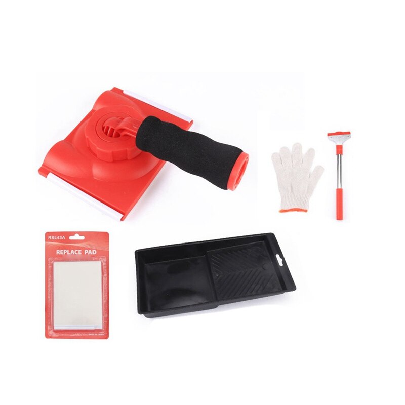 Latex Verf Edger Borstel Muur Schop Verf Lade Handschoen Spons Pads Set Voor Thuis Muur Plafond Schilderen Tegels Schoonmaken Tool