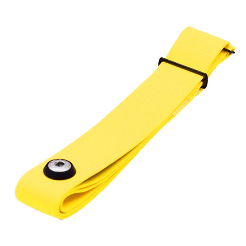 Elastische bevestigingsband sport hartslagmeter verstelbare borstband fitnessapparatuur: Geel