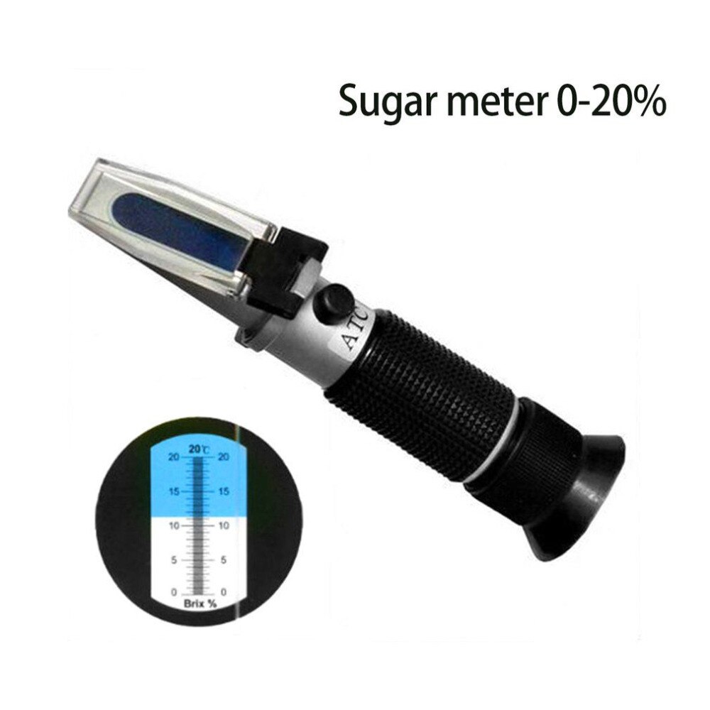 1 pièces 0-20% poche miel eau Fruit sucre Solution Brix réfractomètre jus douceur saccharimètre Concentration mètres