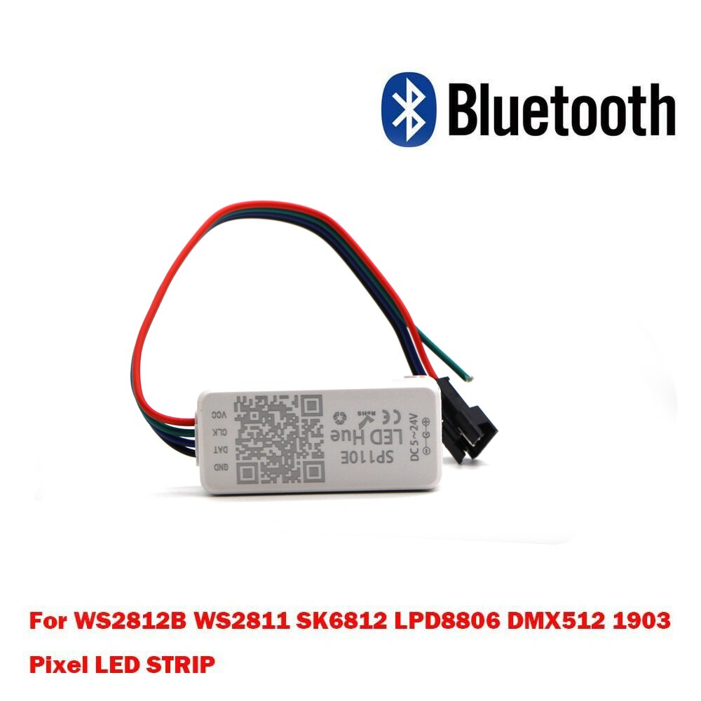 Controlador Led compatible con música, WIFI, Bluetooth, SP105E, SP107E, SP108E, SP110E, SP501E, SP601E, para WS2811, WS2812, WS2813, WS2815, SK6812
