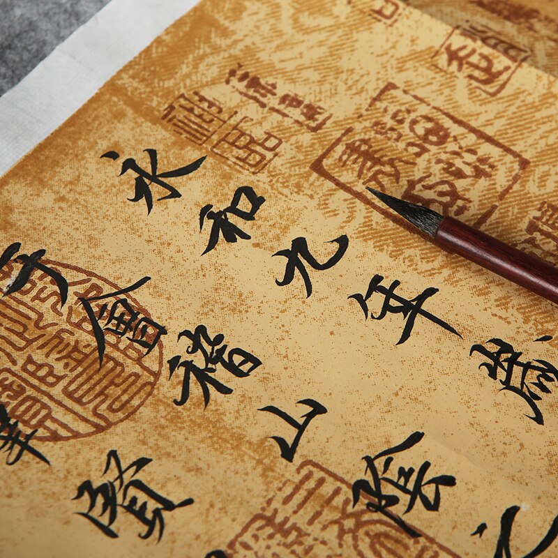 Chinese Xuan Paper 5sheets/lot Retro Batik Half Ripe Calligraphy Paper Chinese Brush Calligraphy Special Paper Copybooks