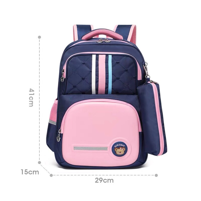 SUN huit nouveauté enfants sac à dos sacs d'école pour filles imperméable en Nylon mochila escolar: Pink