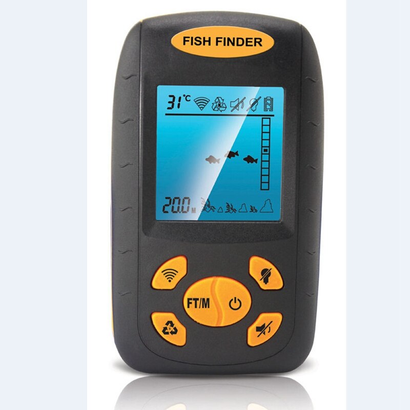 Sonar Fish Finder Sensor Fish Alarm to Find Out the Location of Fish Depth and Bottom Contour of Water.