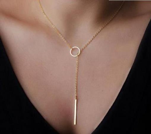 Trendy Girocolli Per Le Donne Oro Argento Colore Doppio Strato Collana Di Modo Regalo Per Amico Del Cuore Dei Monili del Collo Dropshipping: l