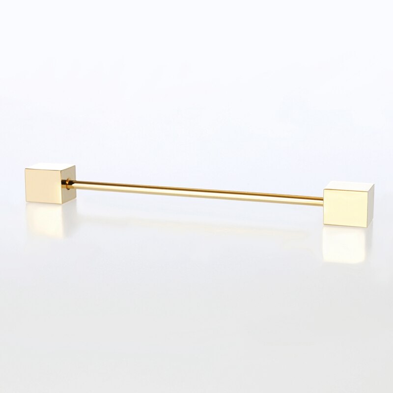 9 Stil herren Edelstahl Gold Kragen Pin 6cm Brosche Krawatte Kragen Pin Runde Kopf für dünne Krawatte Hemd Mit Kragen: Gold-farbe