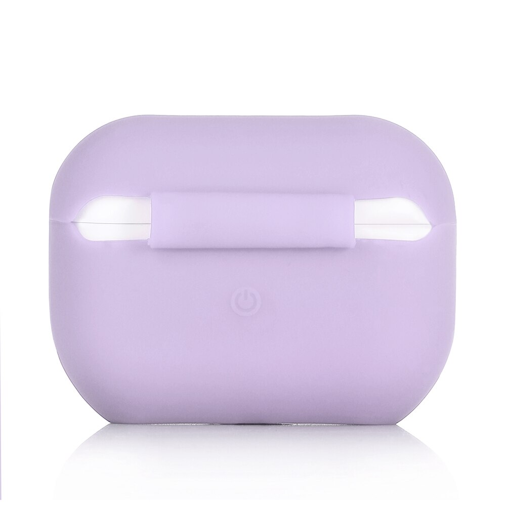 Futerał silikonowy do etui Airpods Pro do Airpods bezprzewodowe słuchawki na Bluetooth obudowa z ładowarką do AirPods pro 3: Purple