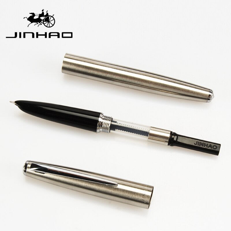 Jinhao 911 Financial Tip 0.38mm Extremely Fine Fountain Pen Stainless Steel Classic Body School Office Writing Stationery