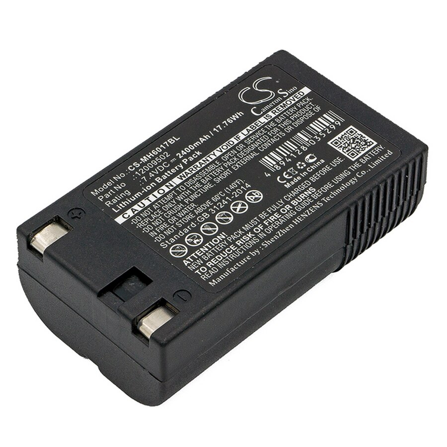 Substituição recarregável do acumulador do varredor do código de barras de 2400 mah/17.76wh CS-MH6017BL 6017 handiprint 6032 pathfinder 6039 pda