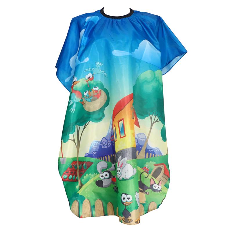 1Pc Kids Kinderen Kapper Cape Salon Schort Salon Cape Kapper Kappers Haar Knippen Salon Gown Kapper Schort Kapper Gown: 120X70X0.1 cm